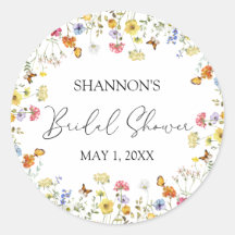 Wildflower Boho Colorful Botanical Bridal Shower