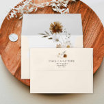 Wildflower Boho Fall Wedding Envelope<br><div class="desc">Add a touch of elegance to your wedding invitations with these fall floral envelopes. Matching items in our Bohemian Fall Garden Wedding Collection - Cava Party Design.</div>