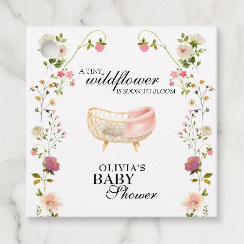 Wildflower Boho Floral Baby Shower Favor Tags