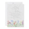 Wildflower Boho Garden Wedding Invitation
