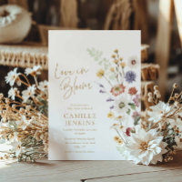 Wildflower Boho Love in Bloom Bridal Shower 