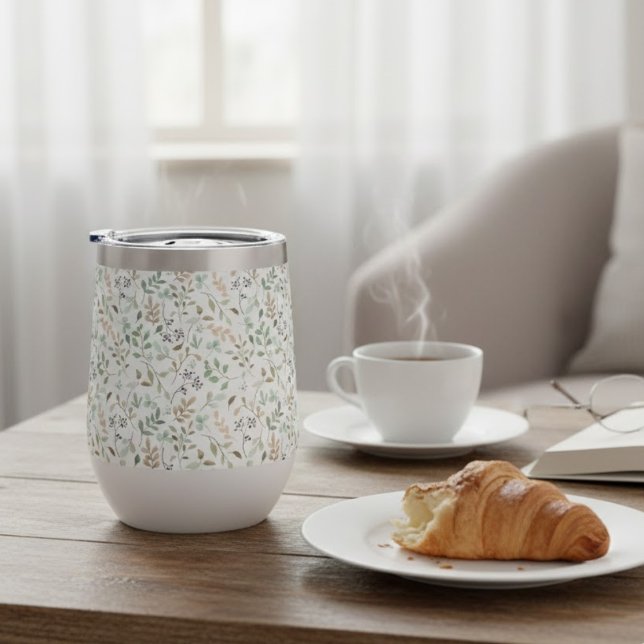 Wildflower Boho  Thermal Wine Tumbler (Creator Uploaded)