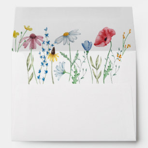 Wildflower Boho Wedding Envelope