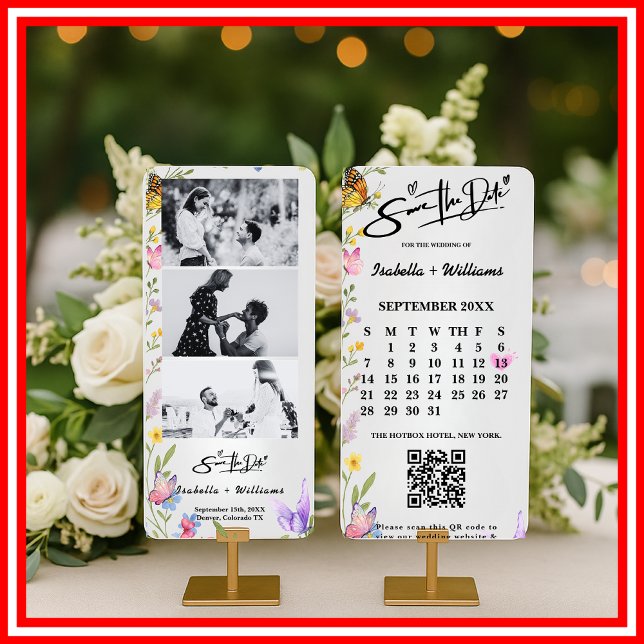Wildflower Boho | Wedding QR Save The Date (Creator Uploaded)