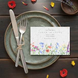 Wildflower Boho Wedding Save The Date