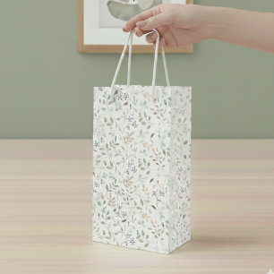 Wildflower Boho  Wine Gift Bag