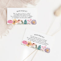Wildflower Book Request/Book for Baby Baby Shower