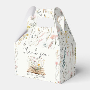 Wildflower   Book Theme Baby Shower Favor Boxes