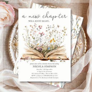 Wildflower | Book Theme Bridal Shower Invitation