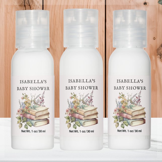 Wildflower Book Themed Baby Shower Favor Hand Lotion (Creator Uploaded)