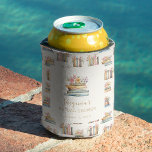 Wildflower Books Bridal Shower Can Cooler<br><div class="desc">A New Chapter Begins. Keep your favorite drink perfectly chilled with the Wildflower and Books can cooler, a stylish blend of literary charm and botanical elegance. Featuring handpainted watercolor illustrations of vintage books and delicate wildflowers in soft pinks, blues, greens, and gold, this insulated cooler is as enchanting as the...</div>