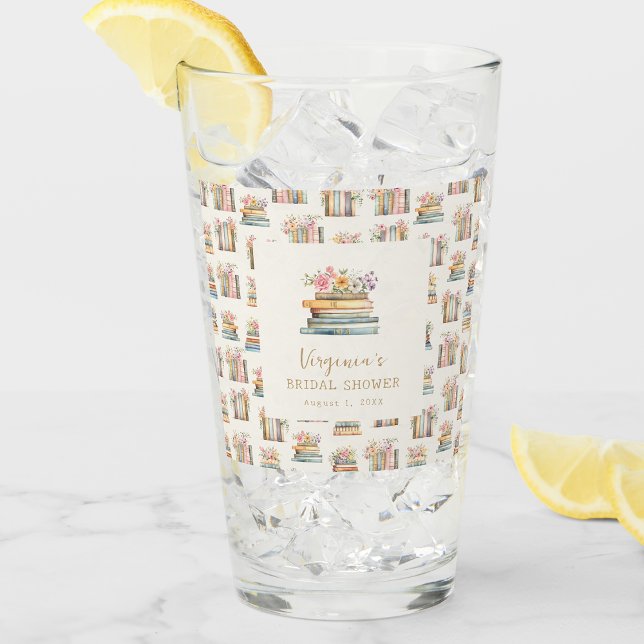 Wildflower Books Bridal Shower Glass (Wildflower Books Bridal Shower Glass by Painted Paperie
)