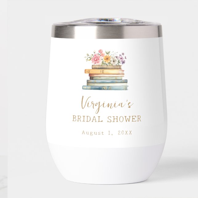 Wildflower Books Bridal Shower Thermal Wine Tumbler (Wildflower Books Bridal Shower Thermal Wine Tumbler by Painted Paperie
)