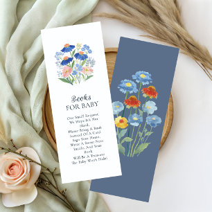 Wildflower Books for Baby Bookmark Baby Shower 