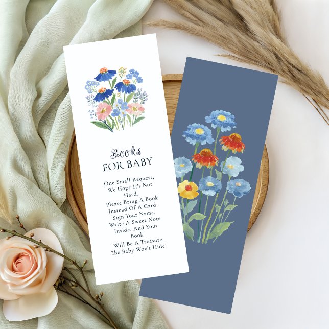 Wildflower Books for Baby Bookmark Baby Shower  (Creator Uploaded)