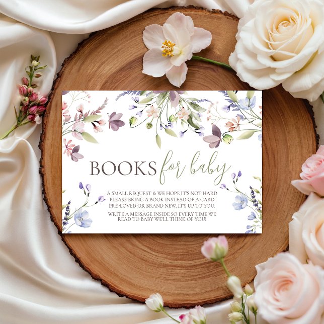 Wildflower Books for Baby Card (Creator Uploaded)