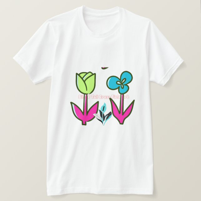 Wildflower Botanical Art - Nature Illustration  T-Shirt (Design Front)