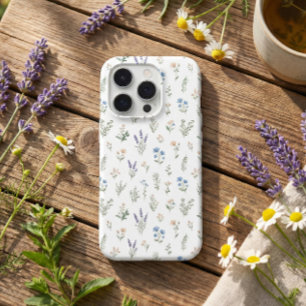 Wildflower Botanical Blue Lavender Floral Boho  iPhone 17 Pro Case