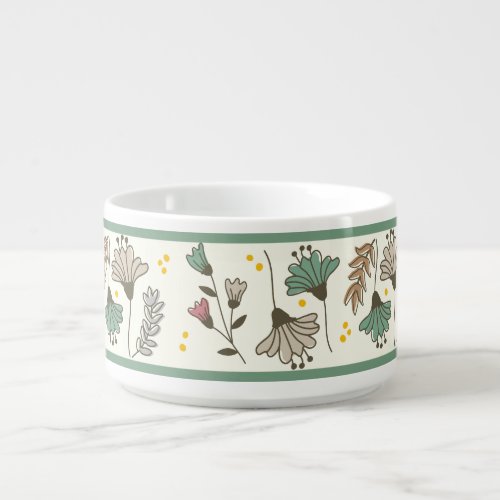 Wildflower Botanical Pattern Mug | Sage Green Natu