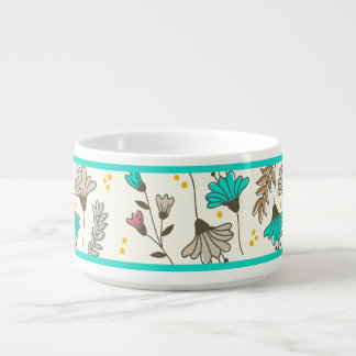 Wildflower Botanical Pattern Mug | Turquoise Teal