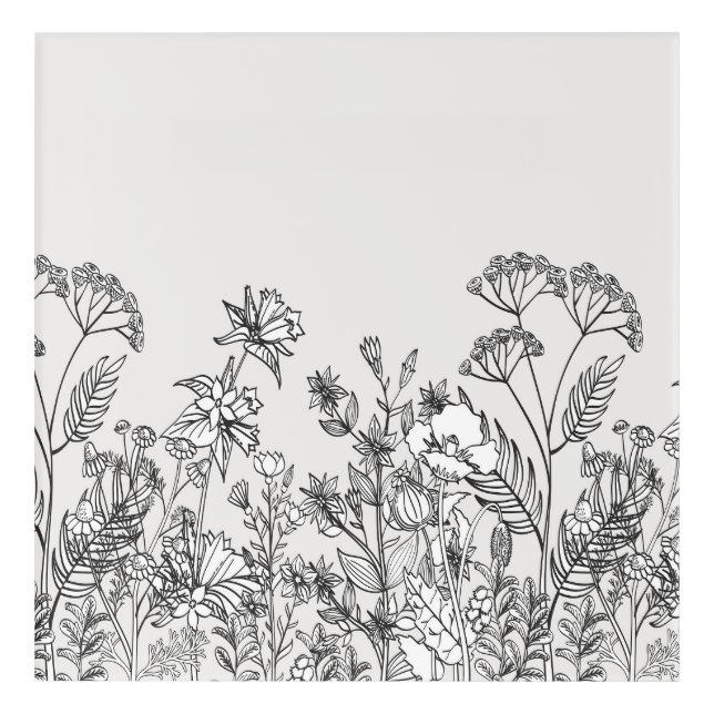 Wildflower Botanical Printable art (Front)