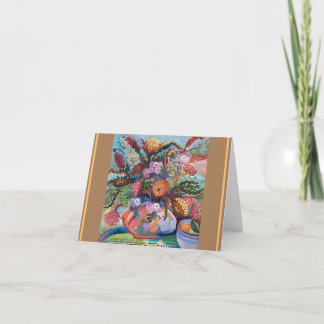 Wildflower bouqet Thank You Card