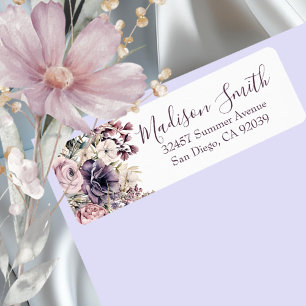 Wildflower Bouquet Individualized Return Address Label