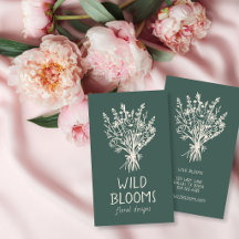 Wildflower Bouquet Rustic Minimal Simple Floral