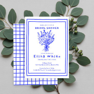 Wildflower Bouquet Rustic Whimsical Bridal Shower  Invitation