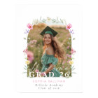 Wildflower Bow Graduation party Photo Welcome