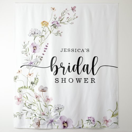 Wildflower Bridal Shower Backdrop Decor