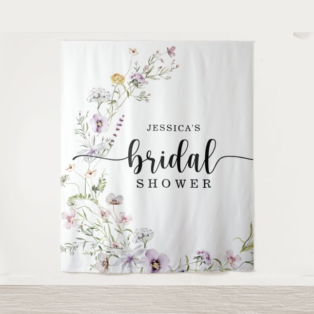 Wildflower Bridal Shower Backdrop Decor (Front)