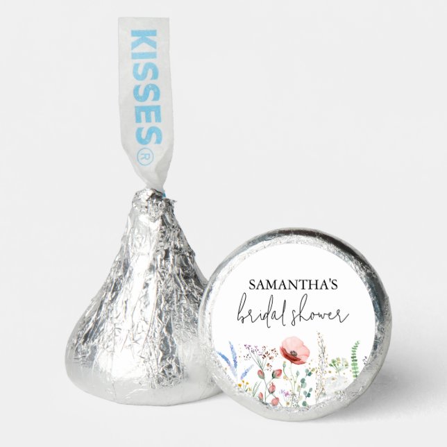 Wildflower Bridal Shower Hershey®'s Kisses® (Front)