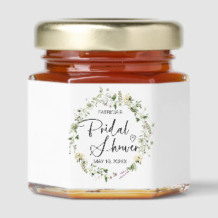 Wildflower Bridal Shower Honey Jar Favors