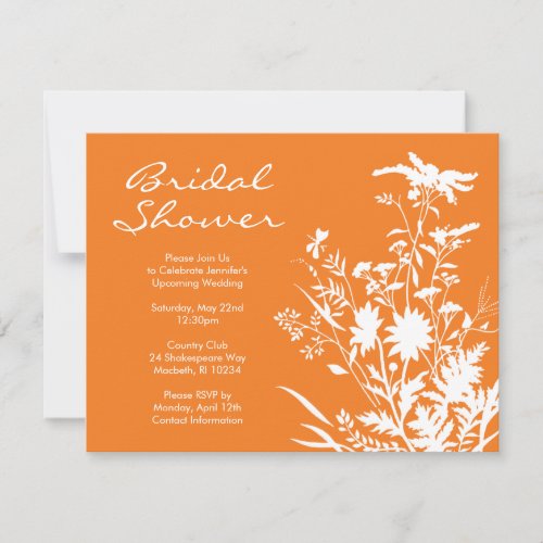 Wildflower Bridal Shower Invitation