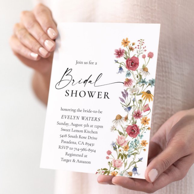 Wildflower Bridal Shower Invitation (Creator Uploaded)