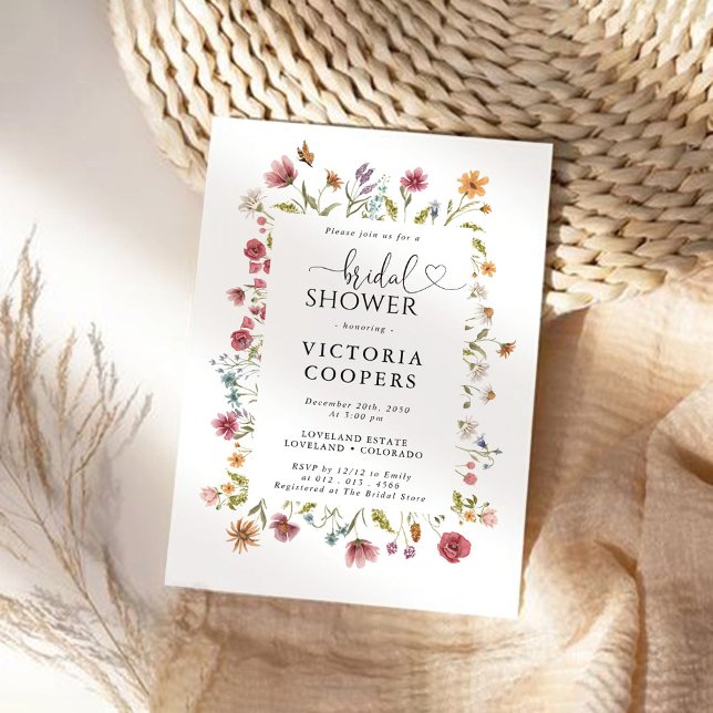 Wildflower Bridal Shower Invitation (Creator Uploaded)