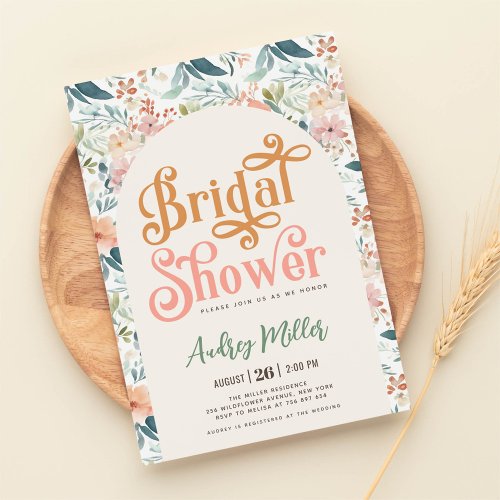 Wildflower Bridal shower  Invitation