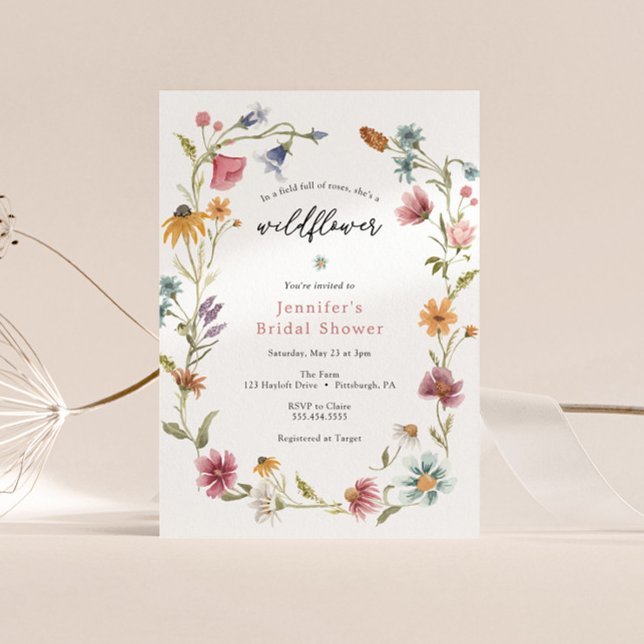 Wildflower Bridal Shower Invitation (Creator Uploaded)