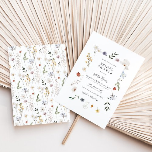 Wildflower Bridal Shower Invitation