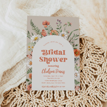 Wildflower Bridal Shower Invitation | Bridal by WildChildPartyShop at Zazzle