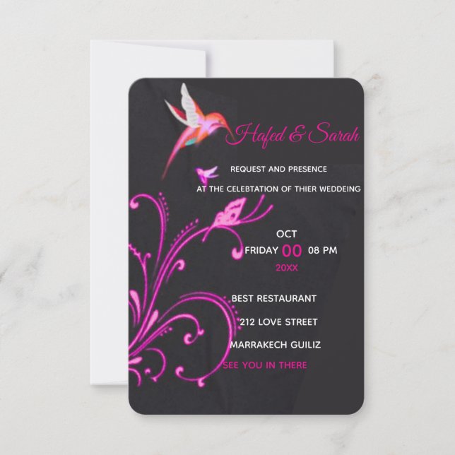 Wildflower Bridal Shower Invitation Template, Edit (Front)
