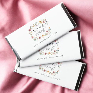 Wildflower Bridal Shower Love Is Sweet Hershey Bar Favors