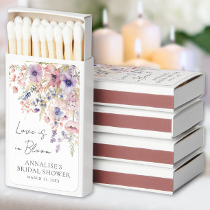 Wildflower Bridal Shower Matchboxes