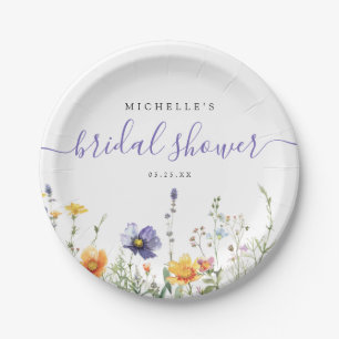 Wildflower Bridal Shower Paper Plates