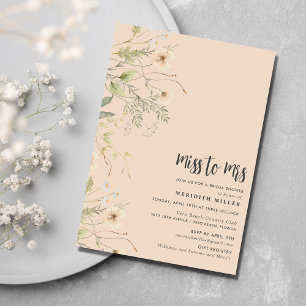 Wildflower Bridal Shower Party Invitation