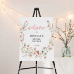 Wildflower Bridal Shower Pink Floral Welcome Foam Board<br><div class="desc">This design features a delicate bouquet of painted wildflowers and greenery along with a lovely combination of modern and rustic fonts. See the entire collection for more matching items!</div>
