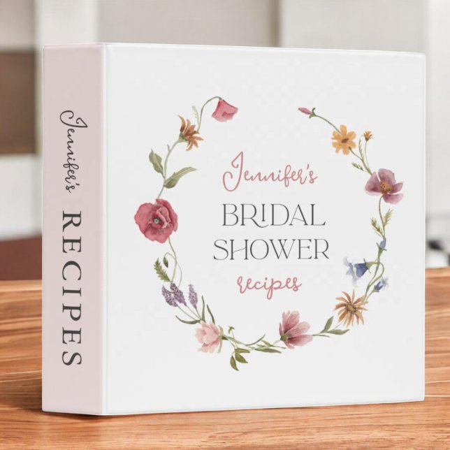 Wildflower Bridal Shower Recipe Binder (Creator Uploaded)