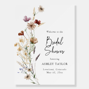 Wildflower Bridal Shower Sign