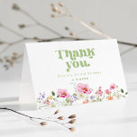 Wildflower bridal shower thank you card<br><div class="desc">Wildflower bridal shower thank you card 
Matching items available.</div>